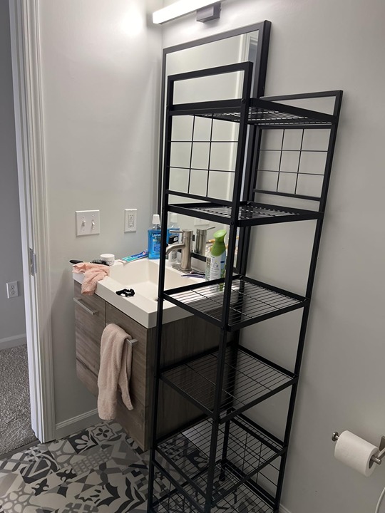5-Wire Standing Storage Shelves, Metal Shelving Unit Pantry Rack