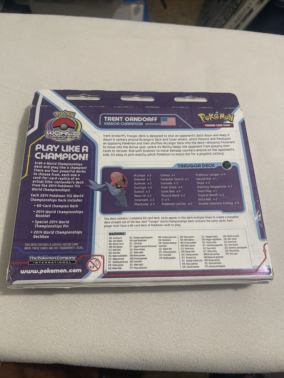 Pokemon 2014 World Championship Deck BRAND NEW FACTORY SEALED ***ULTRA RARE***