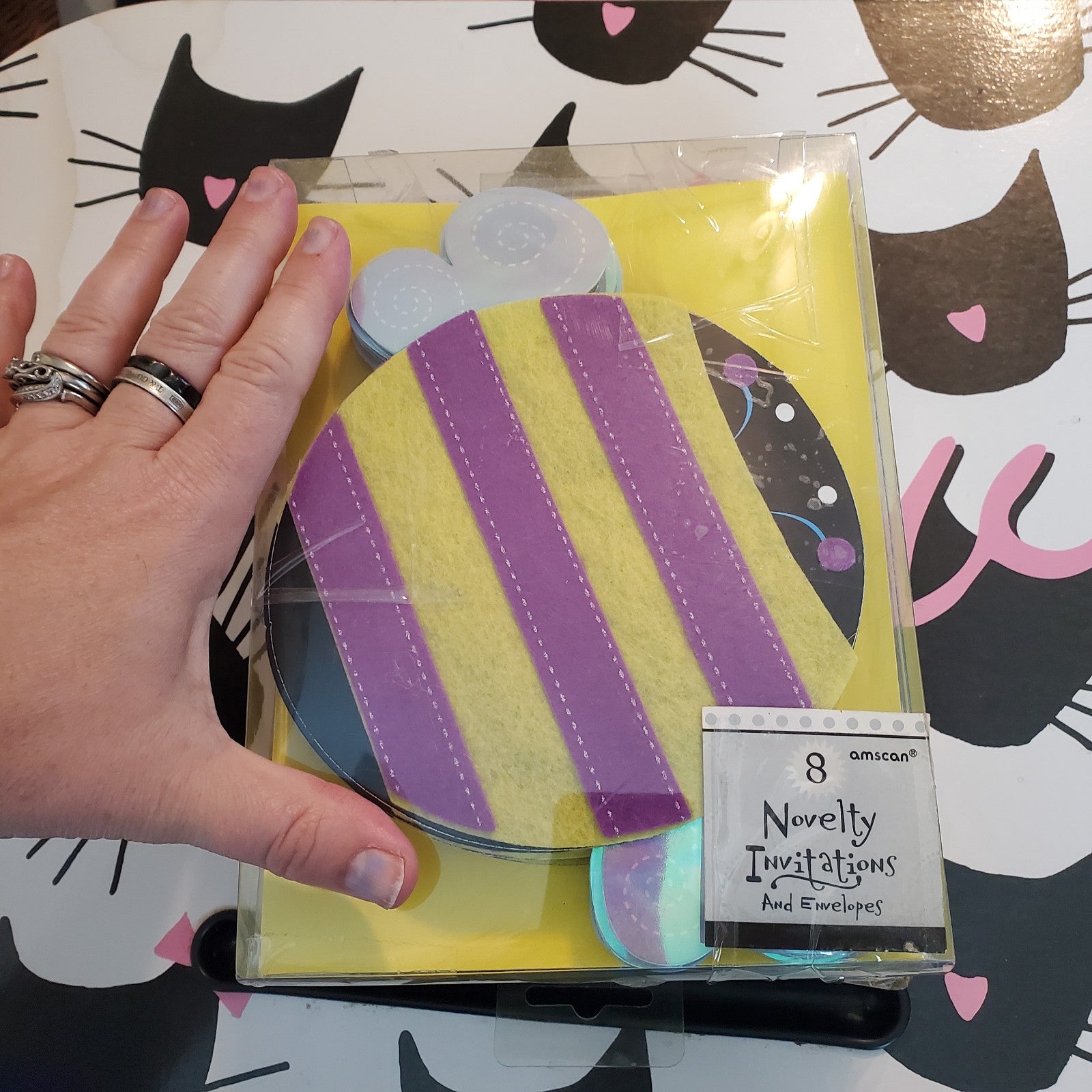 Bumble bee invite cards, x24, & envelopes
