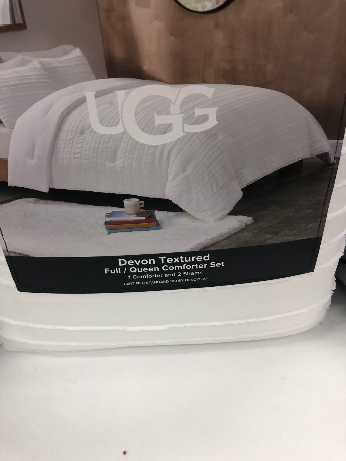 UGG White Full/Queen Comforter Set