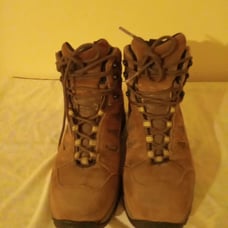 RED WING WOMENS WORK SAFETY STEELE TOE BOOTS 8.5 BROWN