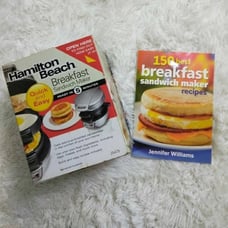 Hamilton Beach Breakfast Sandwich Maker + Cookbook