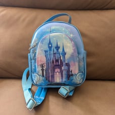 Disney Cinderella Night Time Castle Portrait Mini Backpack and Bag Set - NEW