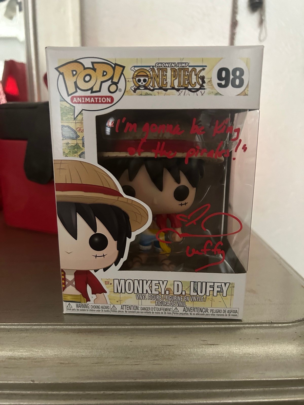 Luffy one piece funko signed