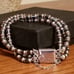 Rare Silpada Sterling Silver Hematite Bracelet