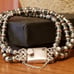 Rare Silpada Sterling Silver Hematite Bracelet