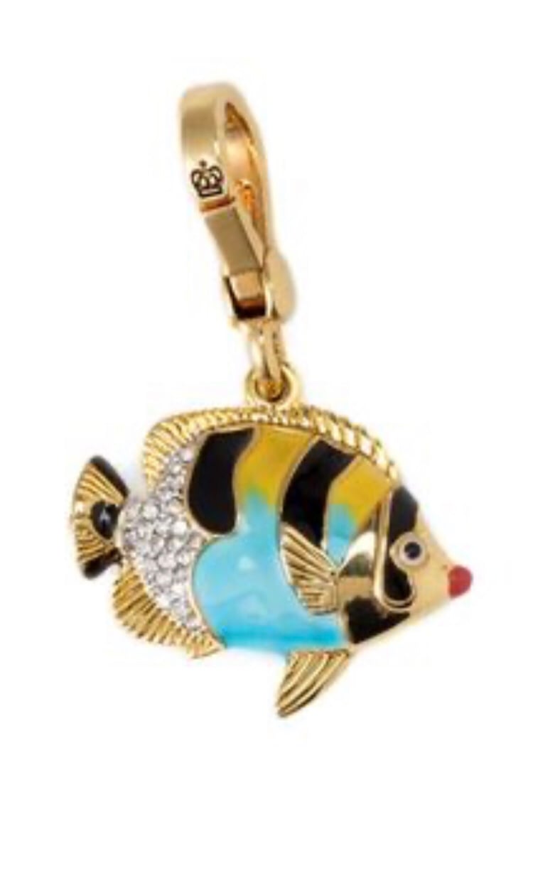 Juicy couture charm striped fish