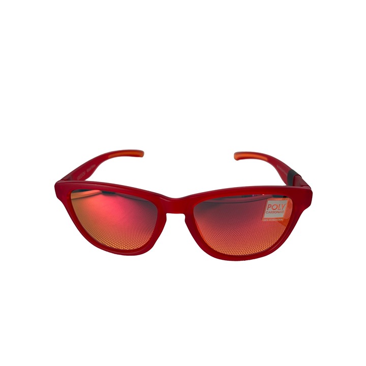 Kreedom Good Times Red Polycarbonate Sunglasses UV Protection Modern Eyewear NEW