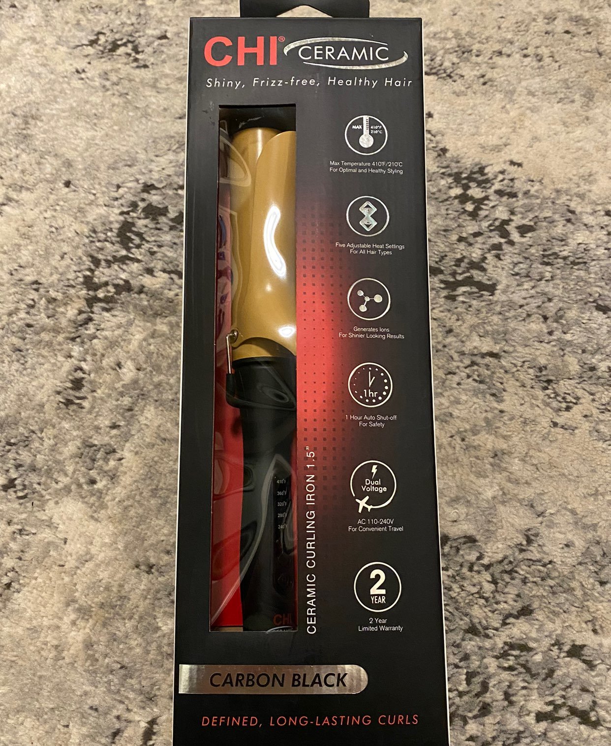CHI Ceramic 1.5 Curling Iron: Shiny, Frizz-free, Healthy Hair *NEW*