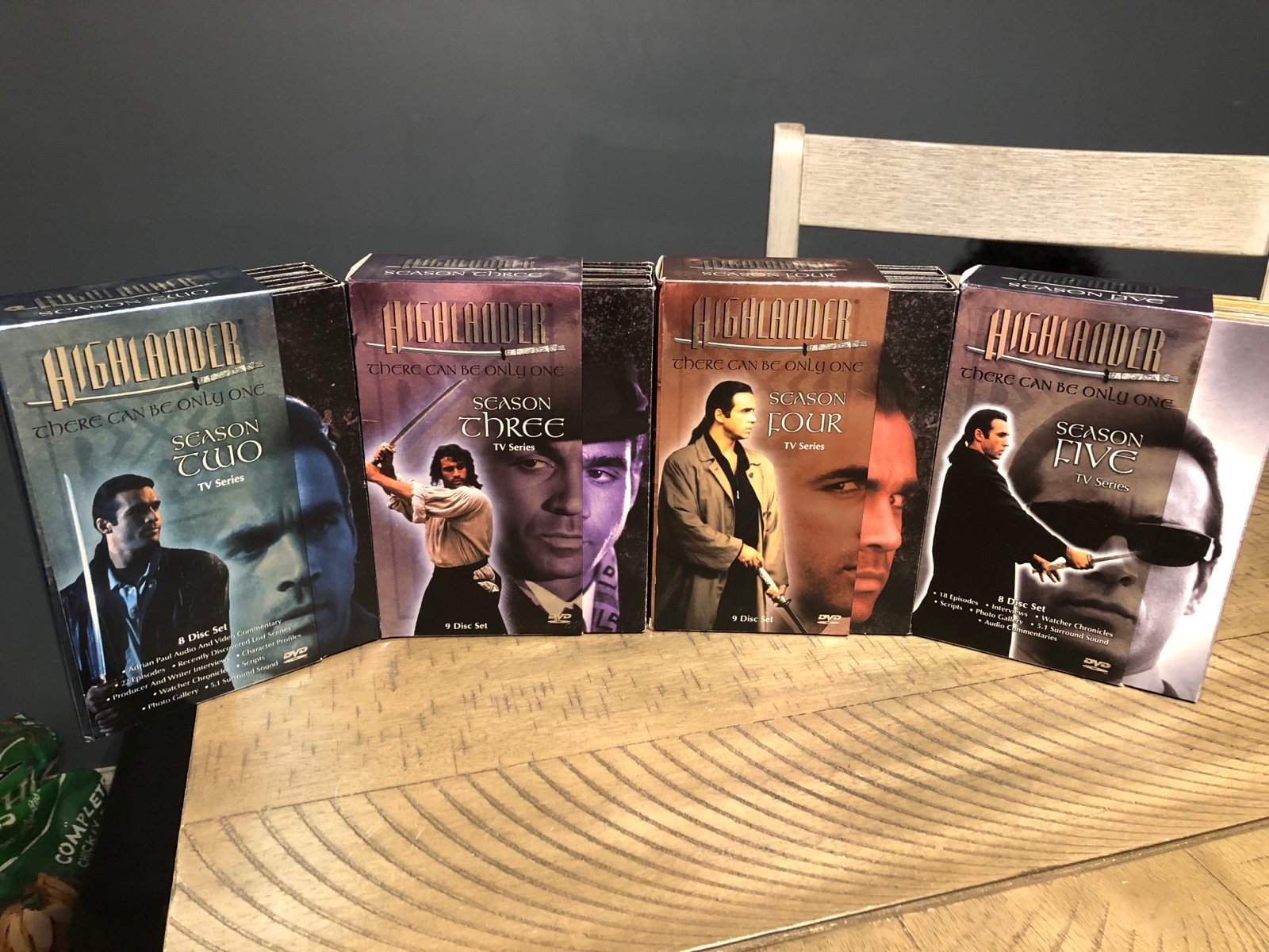 Highlander TV Series - Season 2 3 4 5 - 4 8-9 DVD Disc Sets 34 discs Fathers Day