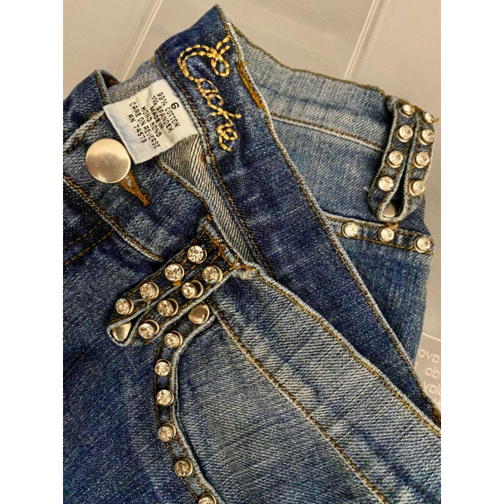 Vintage Cache Rhinestone Bootcut Jeans