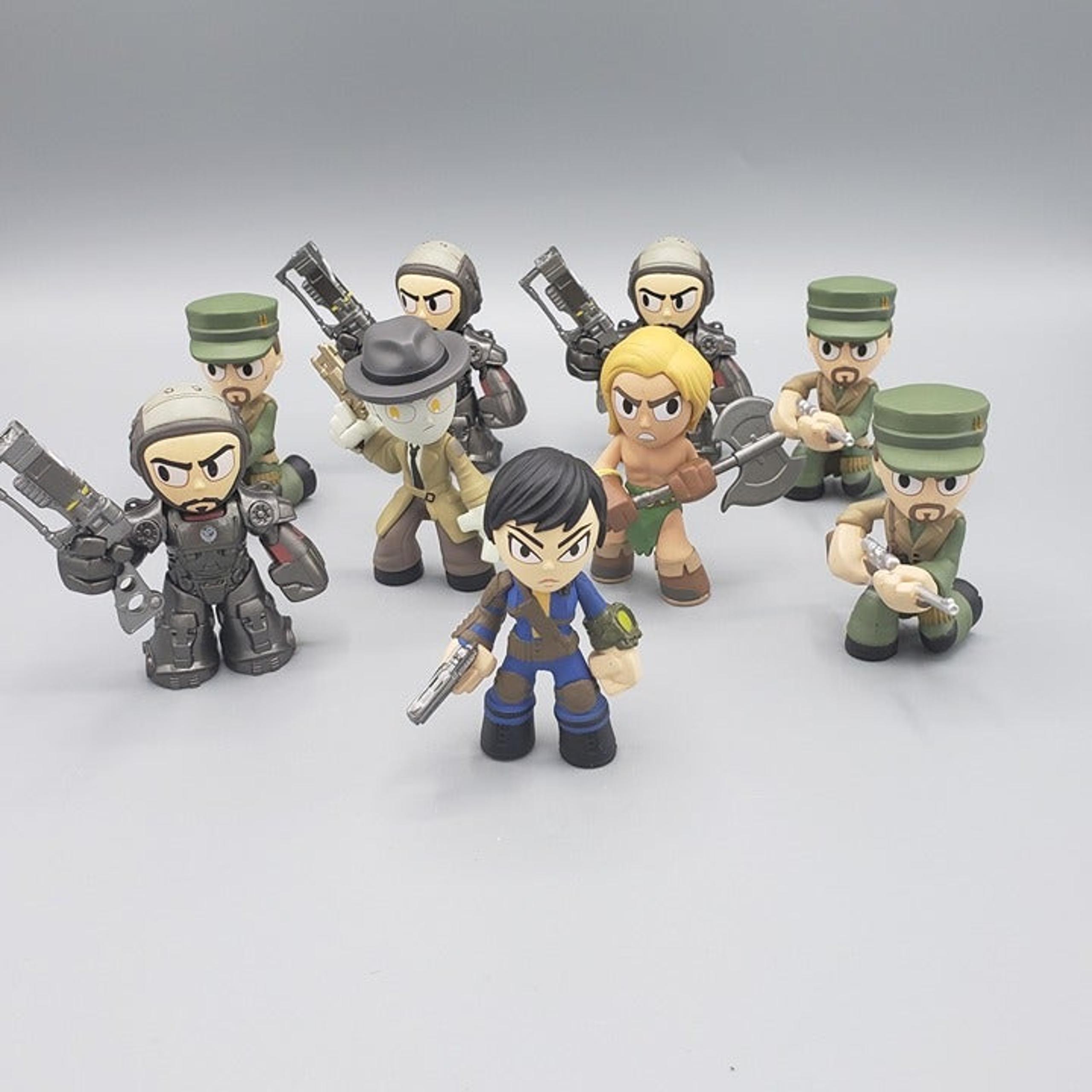 2016 Funko Fallout 4 Series 9-Mini Figures. MacCready, Danse, Grognak, Valentine