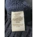 Free People Bubble Puffer Vest Knit Back Mock Neck Full Zip Blue Black Sz Large