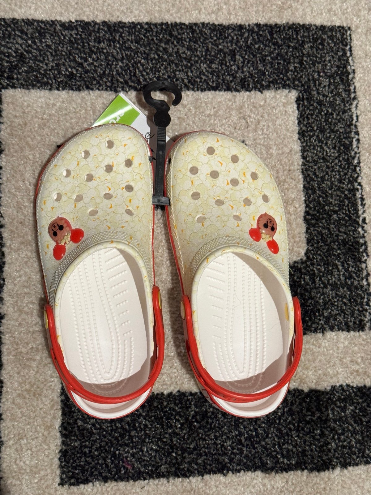 Disney Mickey Popcorn Bucket Crocs Size 8W