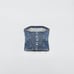 Zara top blouse denim jeans belt sleeveless bandeau