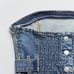 Zara top blouse denim jeans belt sleeveless bandeau