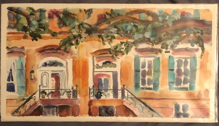 12.5 X 22.75 Watercolor Painting