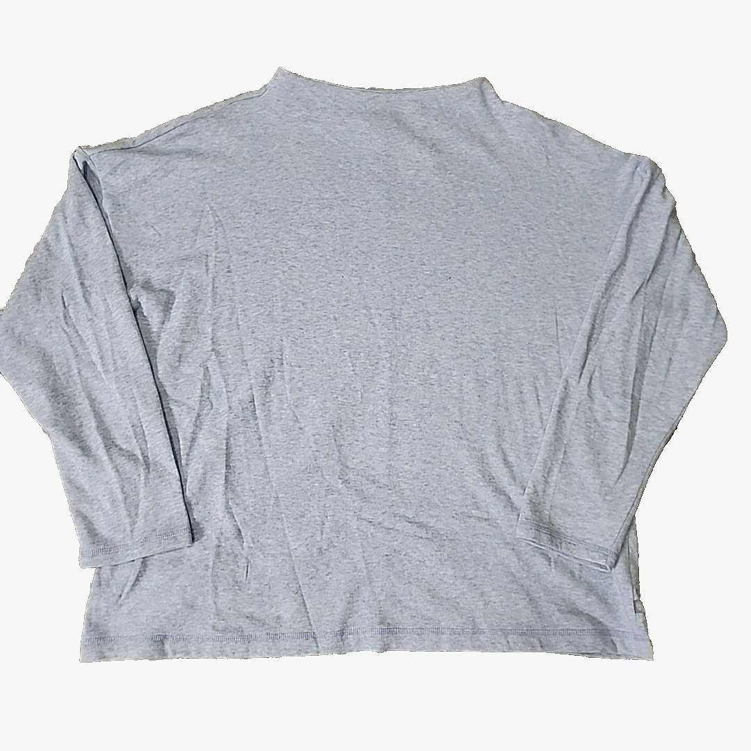 T by Talbots Pullover Sweatshirt XL Lavender Long Sleeve Mock Neck Raglan Sleeve
