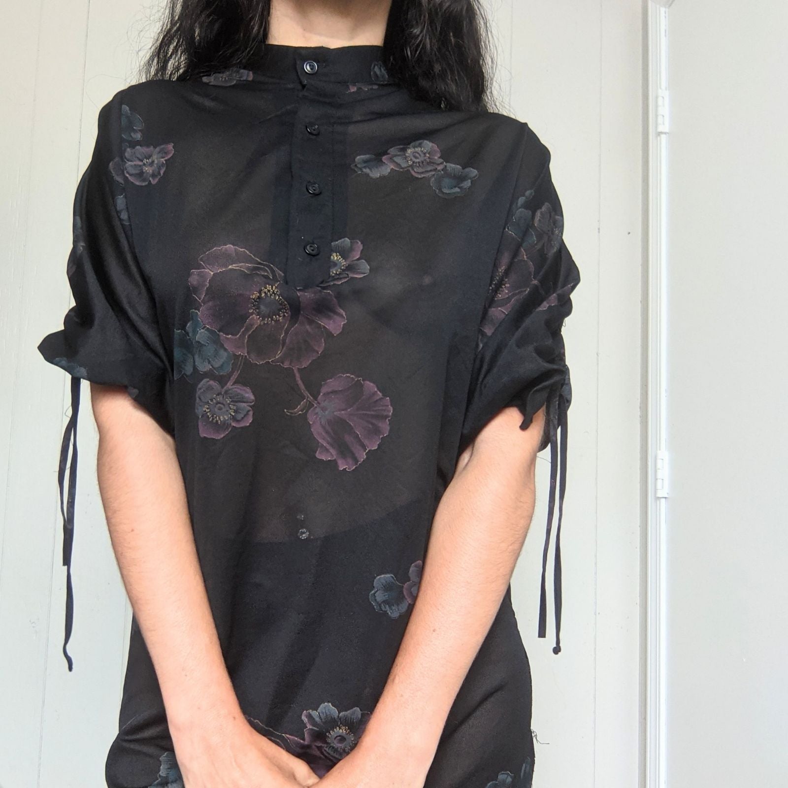 sheer tunic dress - vintage 70s