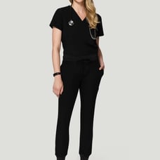Mandala Black Jogger Scrub sets