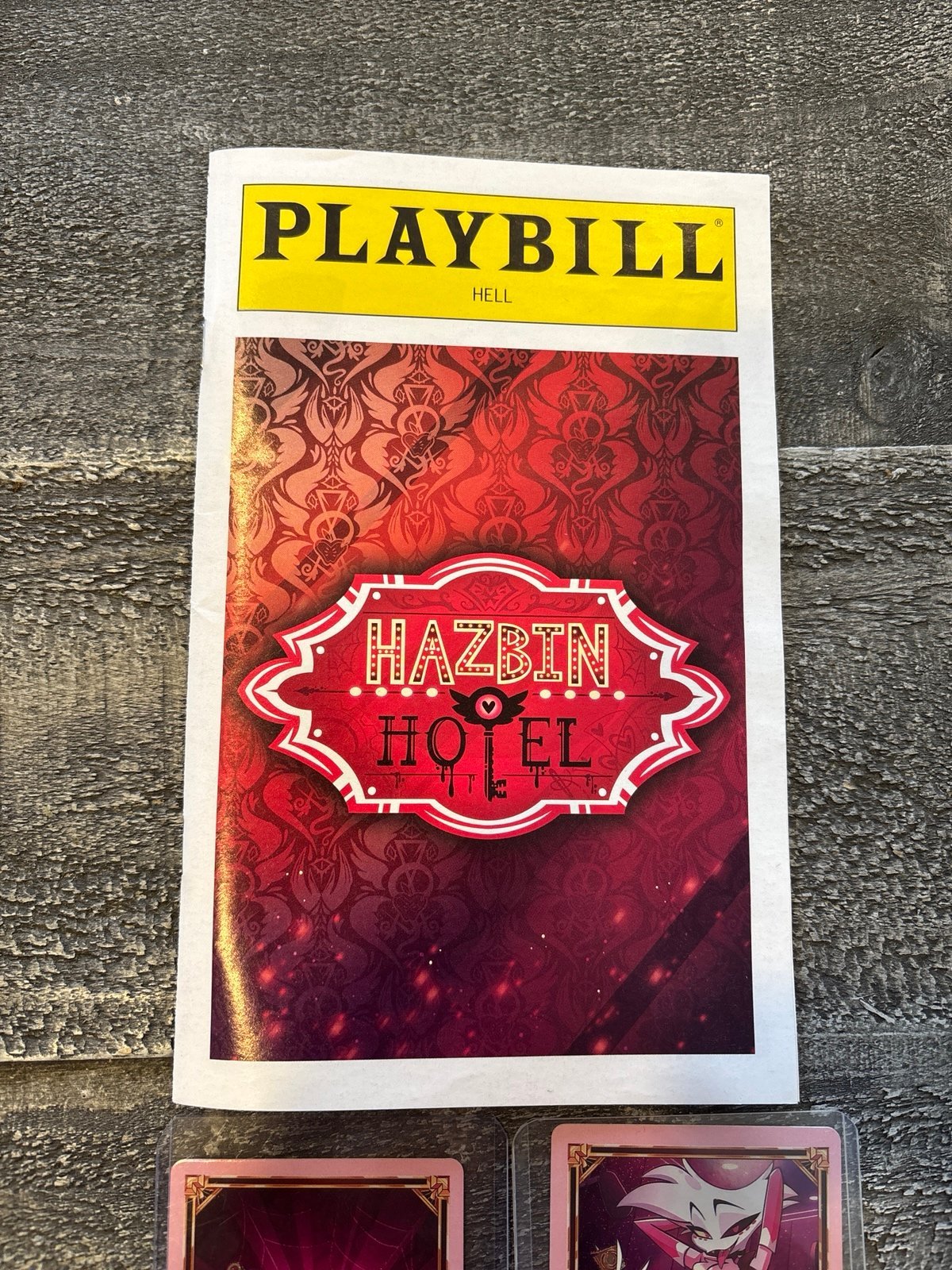 Hazbin Hotel Offical Playbill with 2E Foil Angel Dust and Tommy Gun