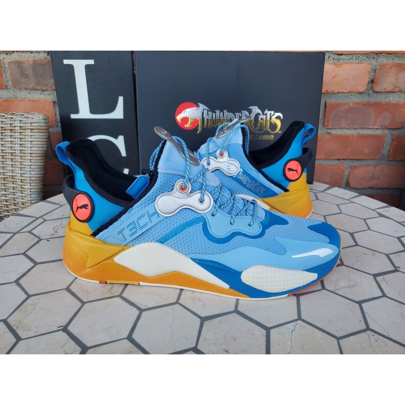 Sz 14 Puma x THUNDERCATS RS-X T3CH Lion-O Blue Indigo Puma RSX 380339 01 Rare