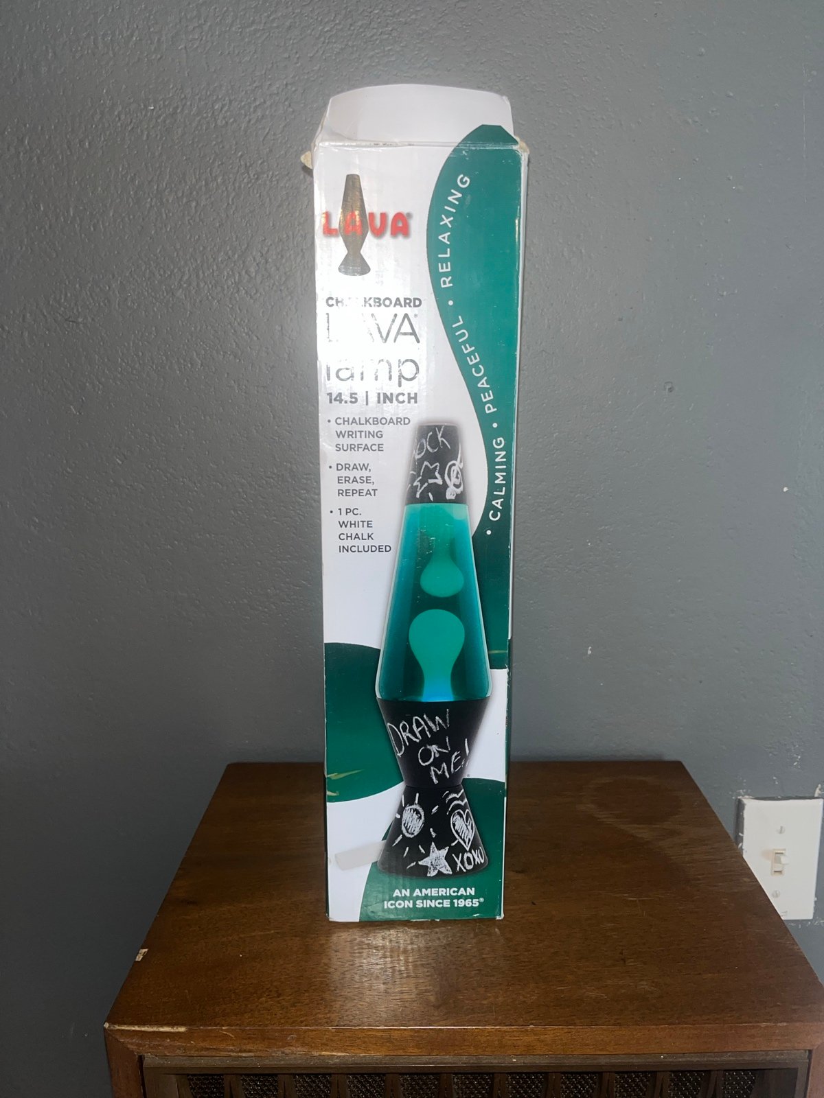 Original 14.5” Schylling Lava Lamp “ Chalkboard Edition “
