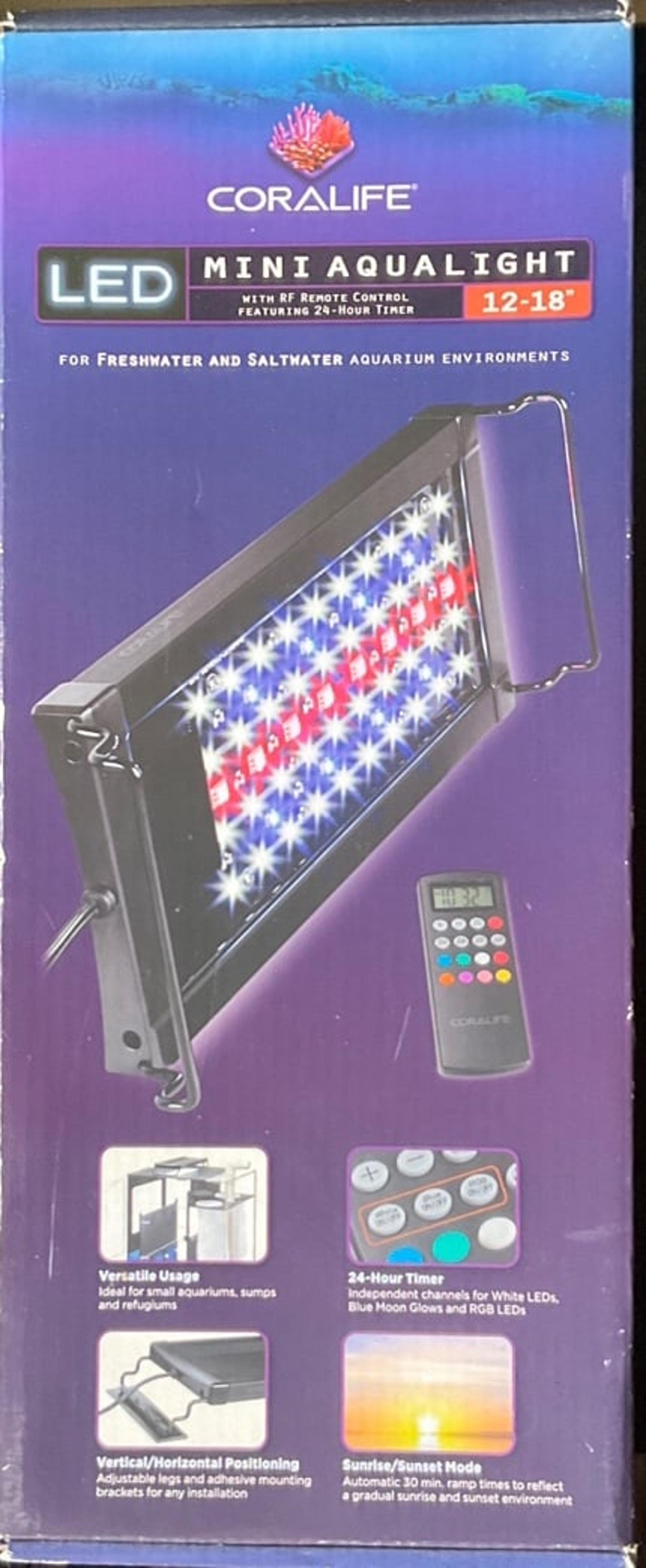 Coralife Aqualight Mini Aquarium LED Fish Light Fixture