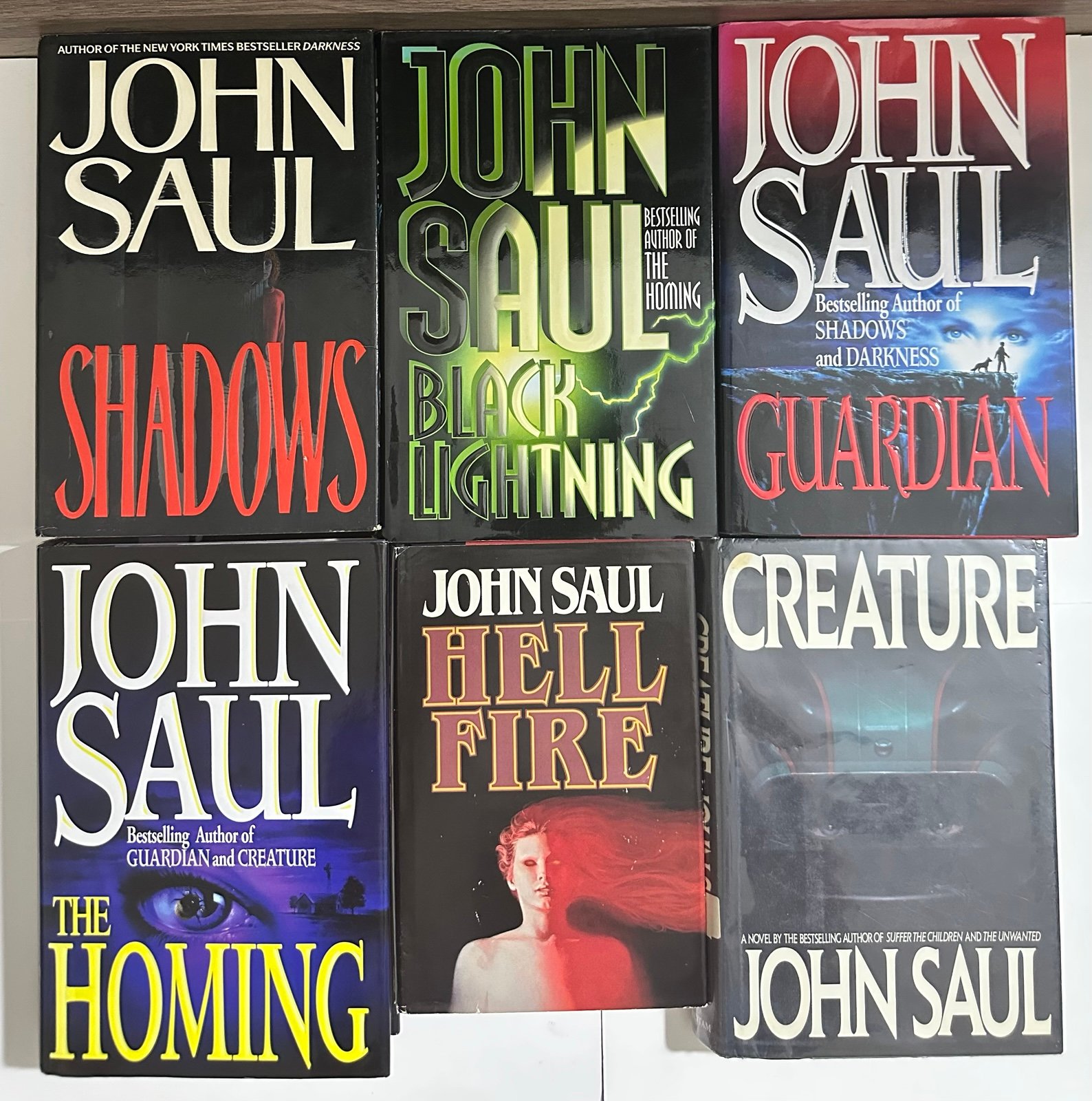 John Saul 6 Hardcover Lot 1st Edition Horror/Thriller
