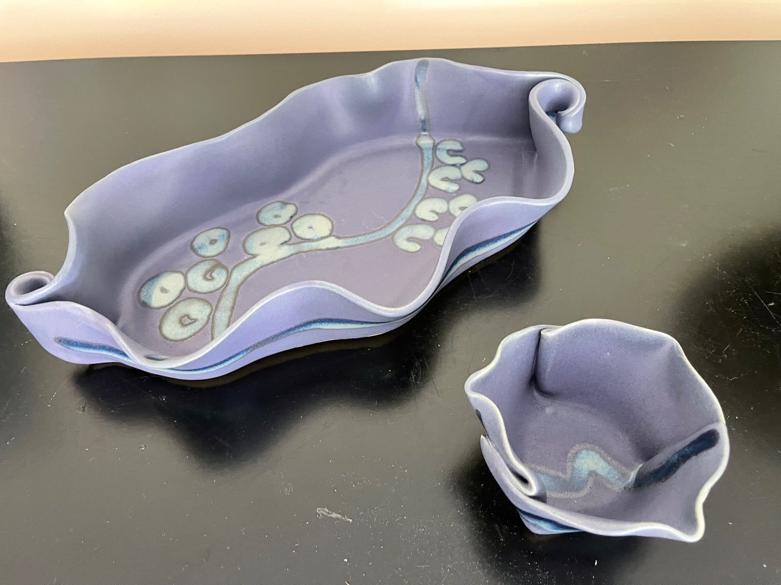 Hillborn pottery dish and sauce bowl