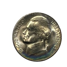 1945-S WWII Silver Jefferson Nickel in Gem BU ConditionFREE S&H
