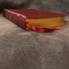 Esv wide Margin Bible references red burgundy Genuine leather Crossway