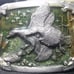 Geese Ducks Birds Aves in Flight C&J 1023 1985 Made in USA Vintage Belt Buckle