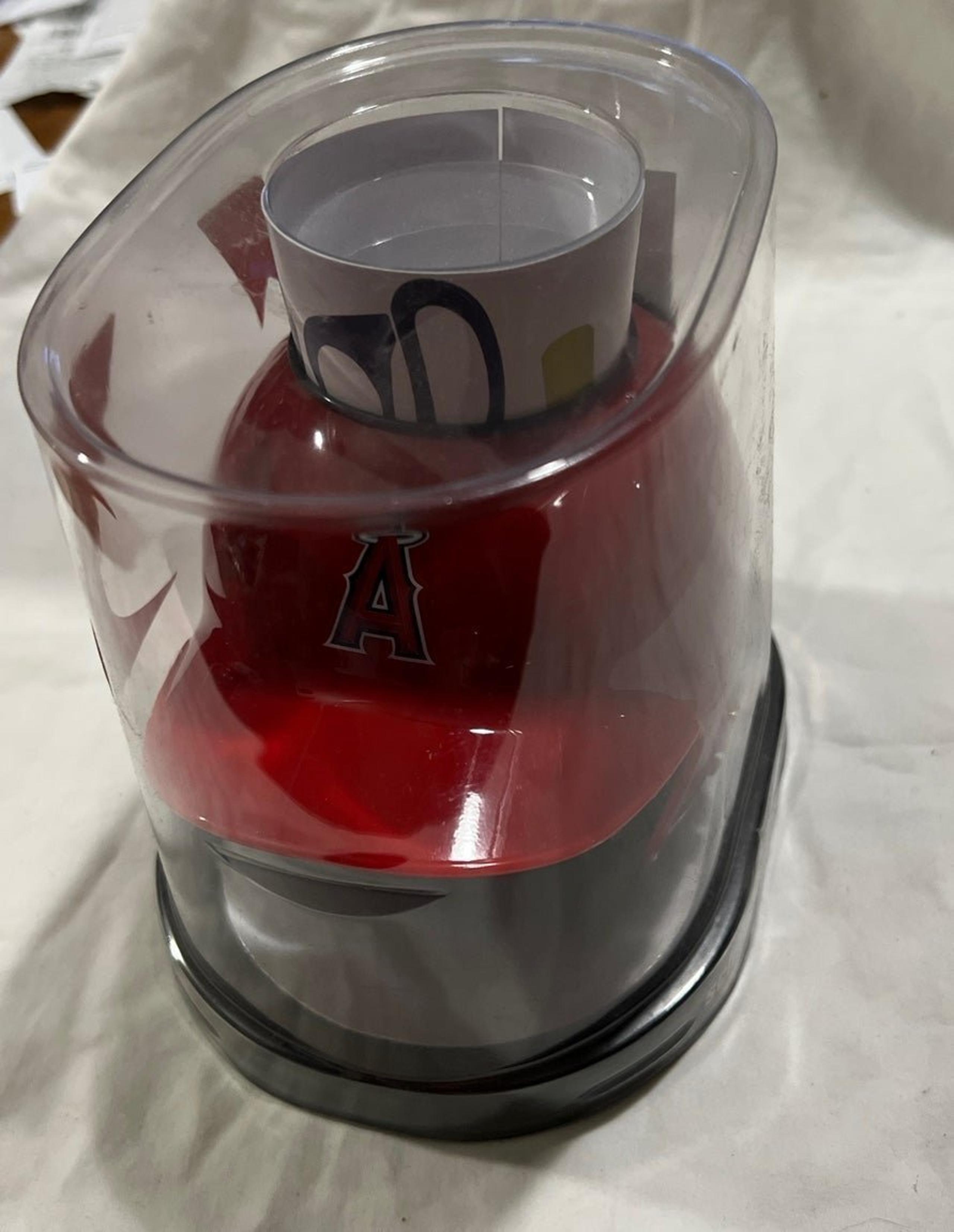 ANGELS MLB Schutt MINI Baseball Batter's Helmet DESK CADDY NEW