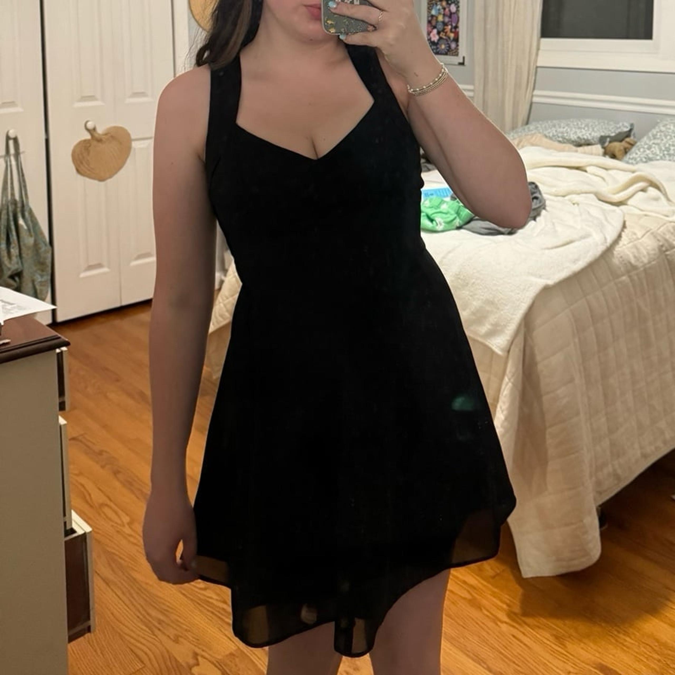 Niki 90s Lace Up Back Mini Dress