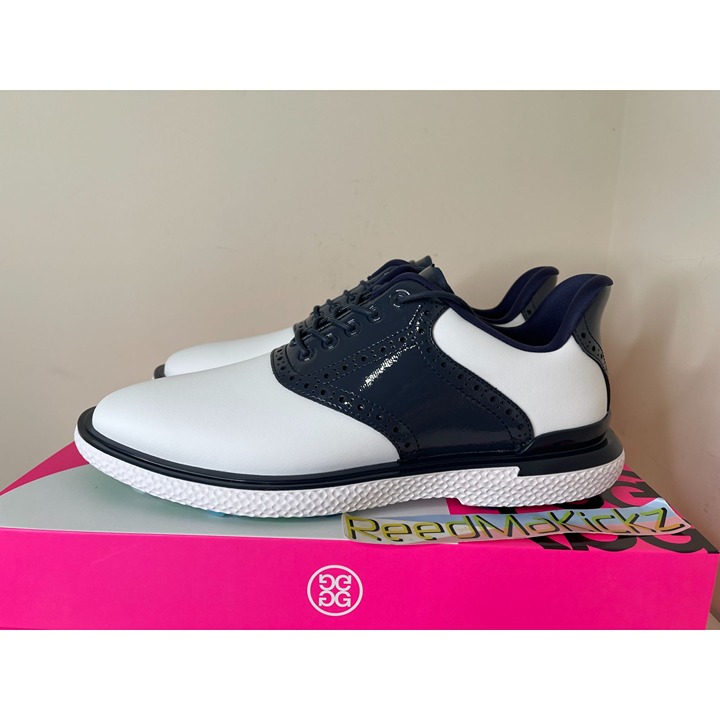 G/FORE GALLIVAN2R SADDLE GOLF SHOES WHITE NAVY MENS 11.5US
