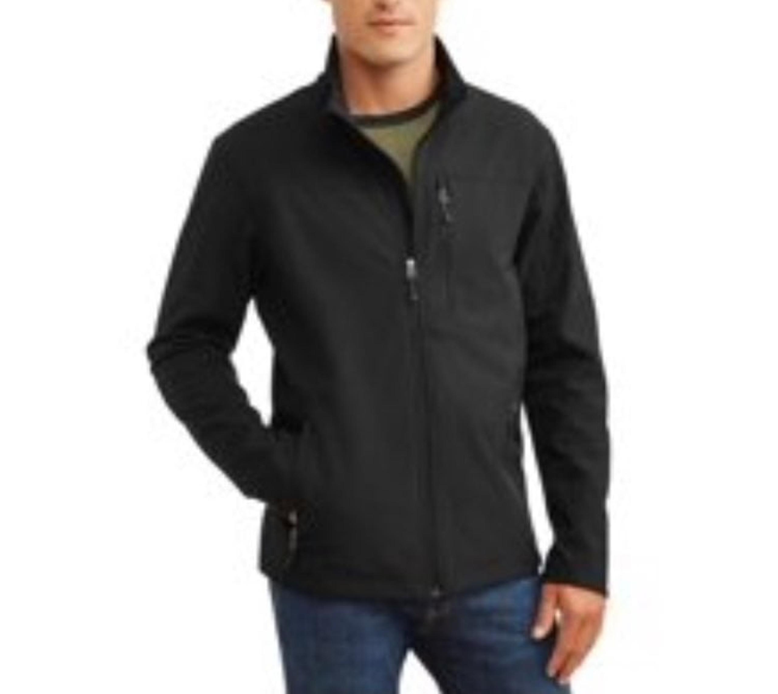 SwissTech Men's Softshell Jacket ~ Black
