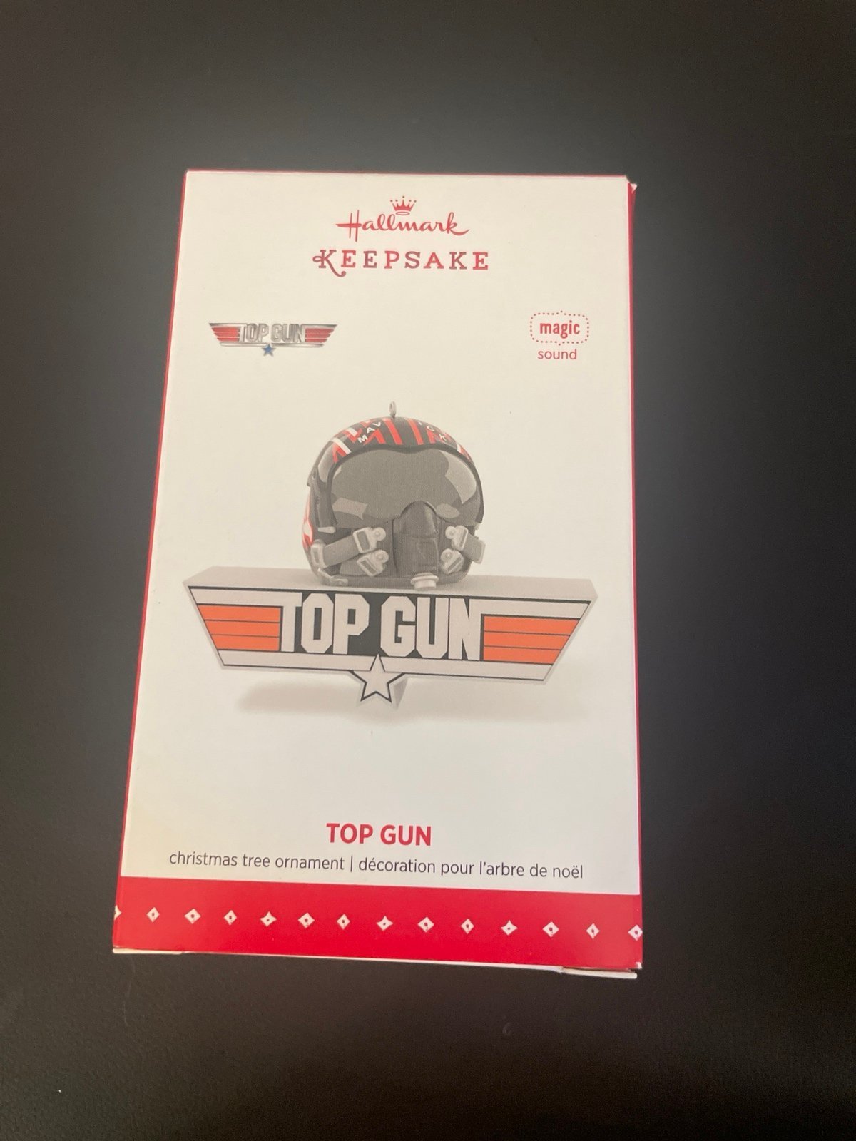 NEW 2015 HALLMARK TOP GUN KEEPSAKE MAGIC CHRISTMAS ORNAMENT PLAYS DANGER ZONE