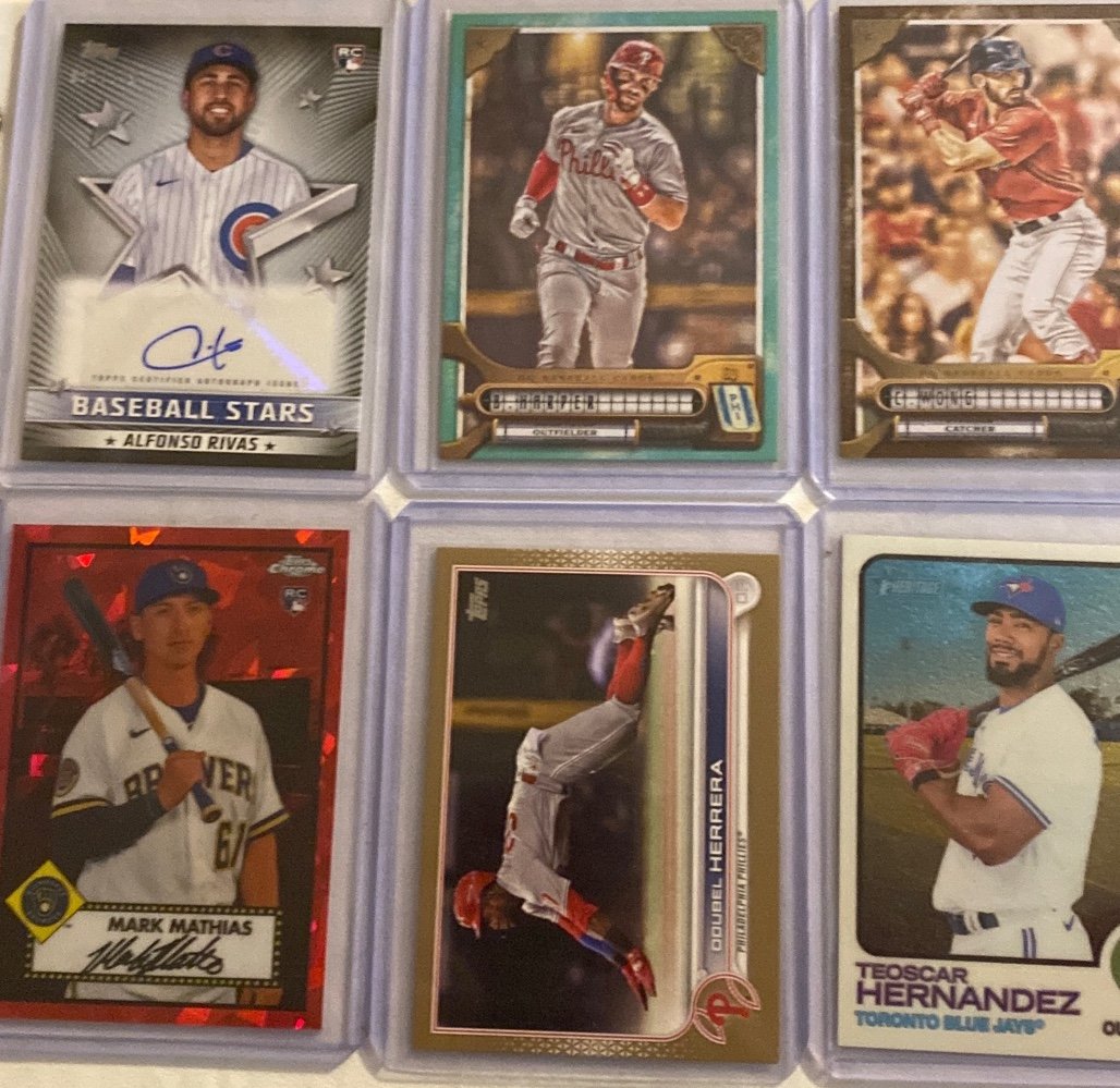 MLB trading cards all numbered and inserts includes numbered rookie auto