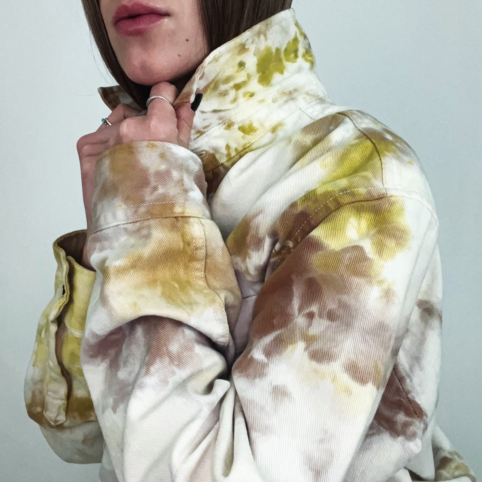 NEW Hand-Dyed Regular Fit Overshirt Shacket | Size L