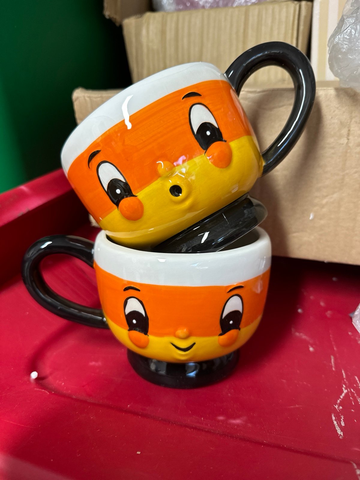 Johanna Parker Candy Corn mug Set