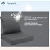 Favoyard Outdoor Seat Cushion Set 24 x 24 Inch Waterproof & Fade Resistant Gray