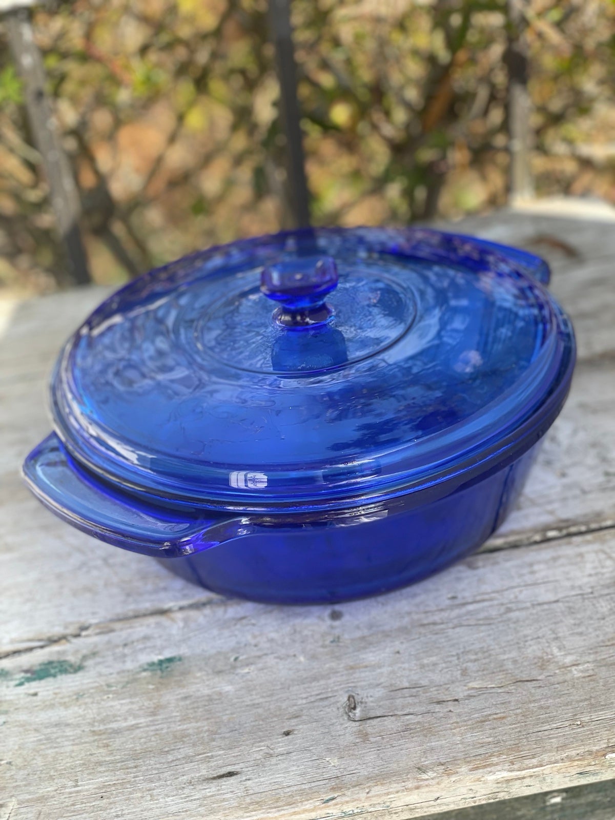Anchor Hocking Cobalt Blue 2 Qt Casserole Dish & Lid