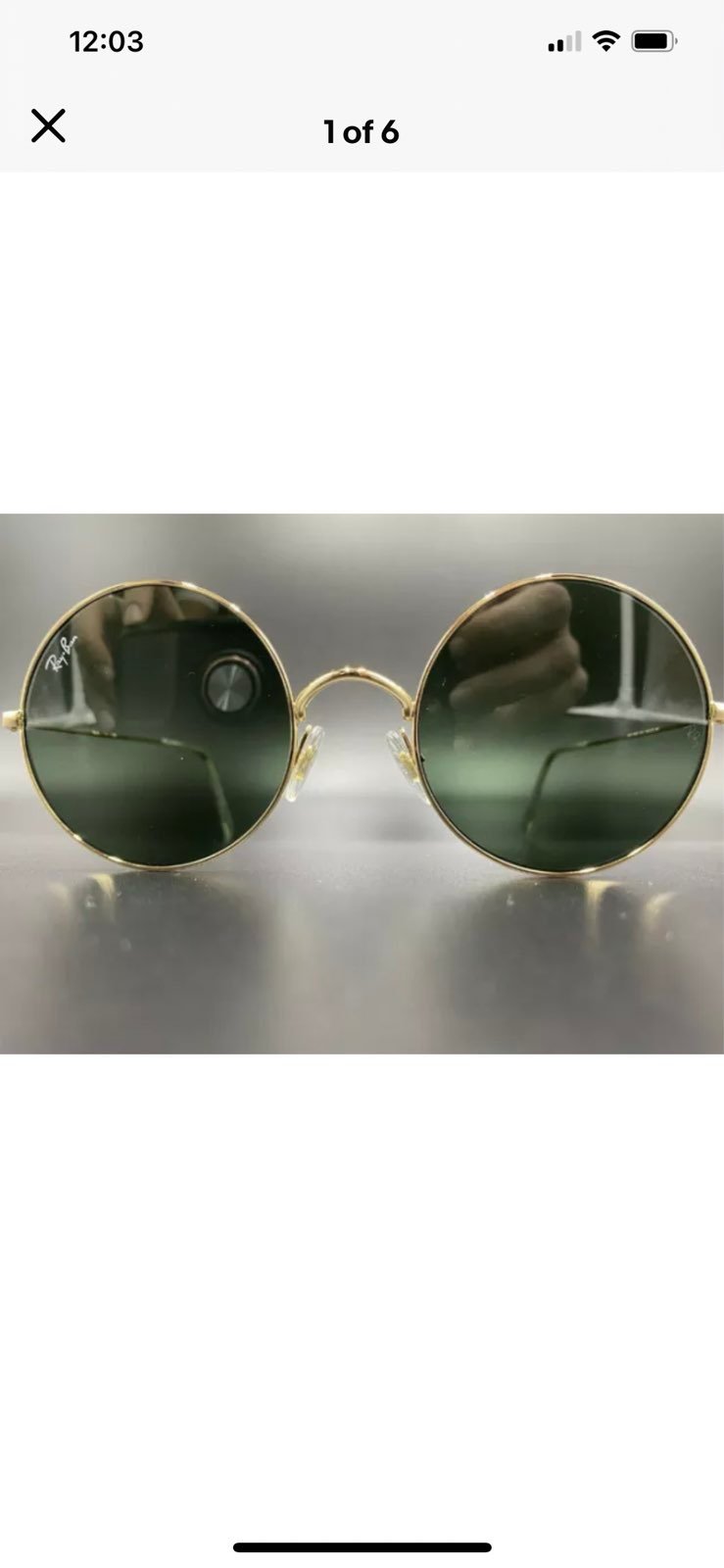 NEW RAY BAN ROUND FLAT SUNGLASSES RB3592