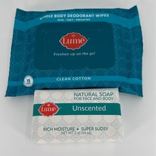 lume deodorant Unscented Soap and Wipes