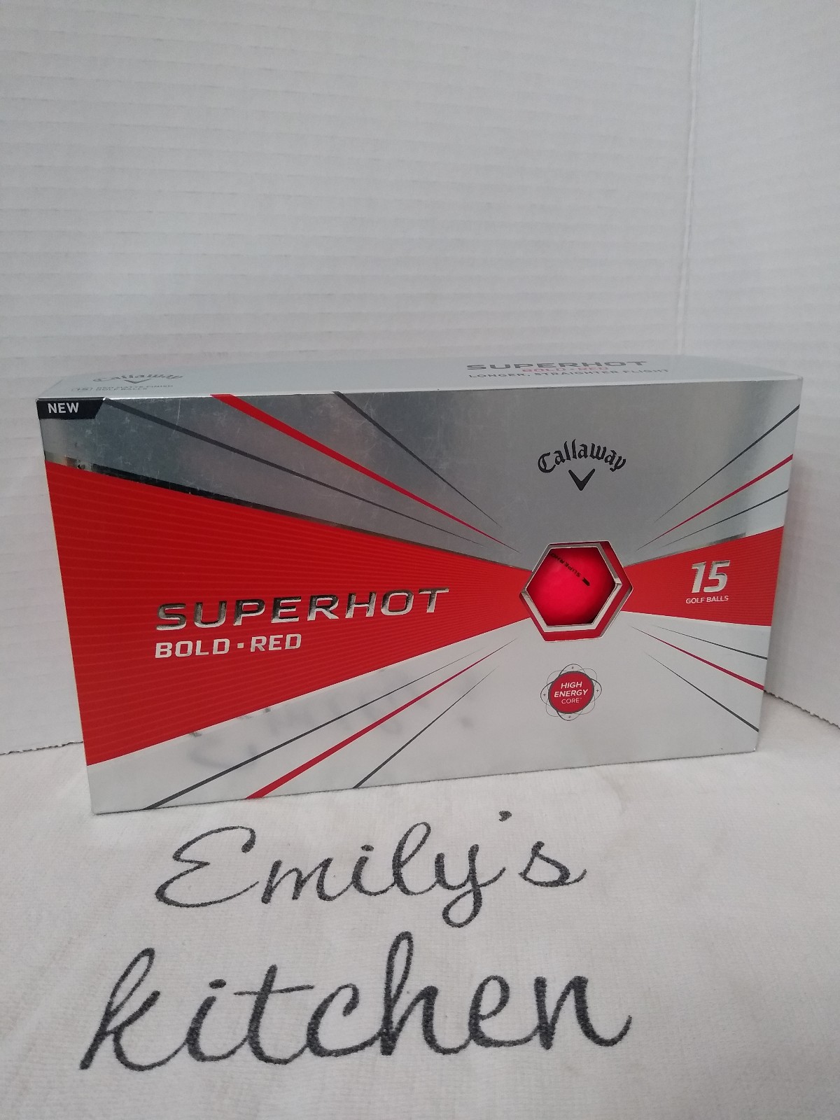 NEW Callaway Superhot Bold Red Golf Balls Complete Package