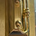 Vintage Seth Thomas Solid Brass Gold clock Taiwan Roman Numeral **Working