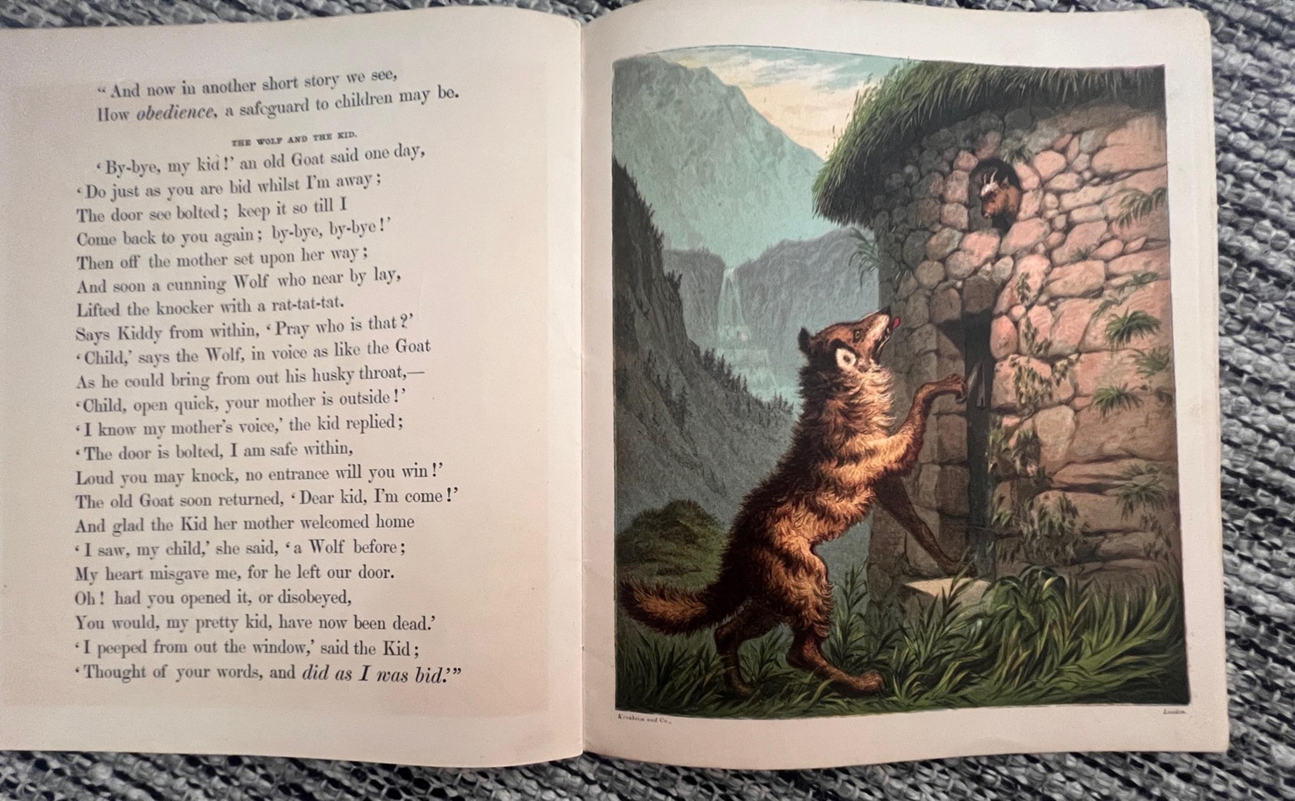 Little Fables for Little Folks 1870 Book | Mercari