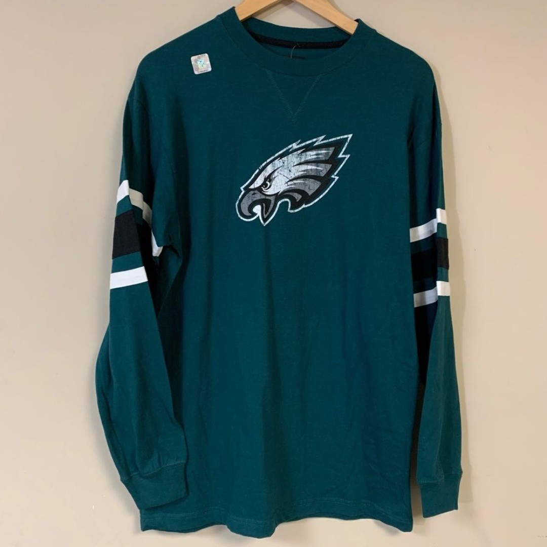 NWT NFL Philadelphia Eagles Football Shirt Men’s M Long Sleeve Tee Philly Top