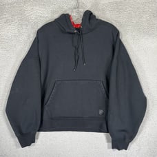 Nike Air Jordan Hoodie Womens 2X Black Oversized Fit Flight Fleece Satin